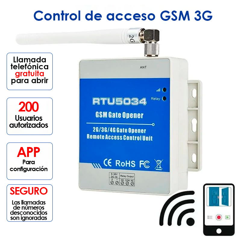 Control GSM Para Portones Eléctricos RTU5034 HOMOLOGADO-1