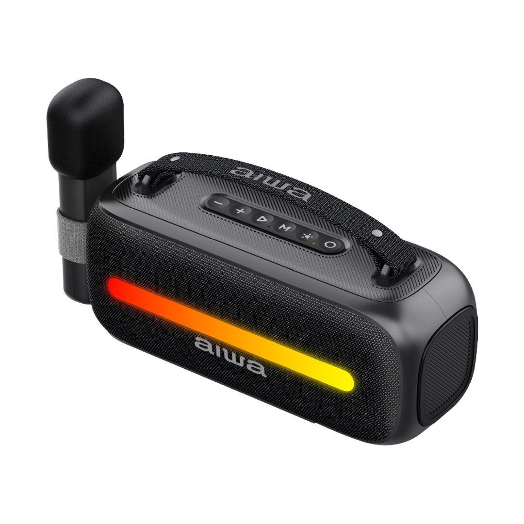 Parlante Portátil Bluetooth 12W Luz LED RGB / Aiwa AWSS40BT-0