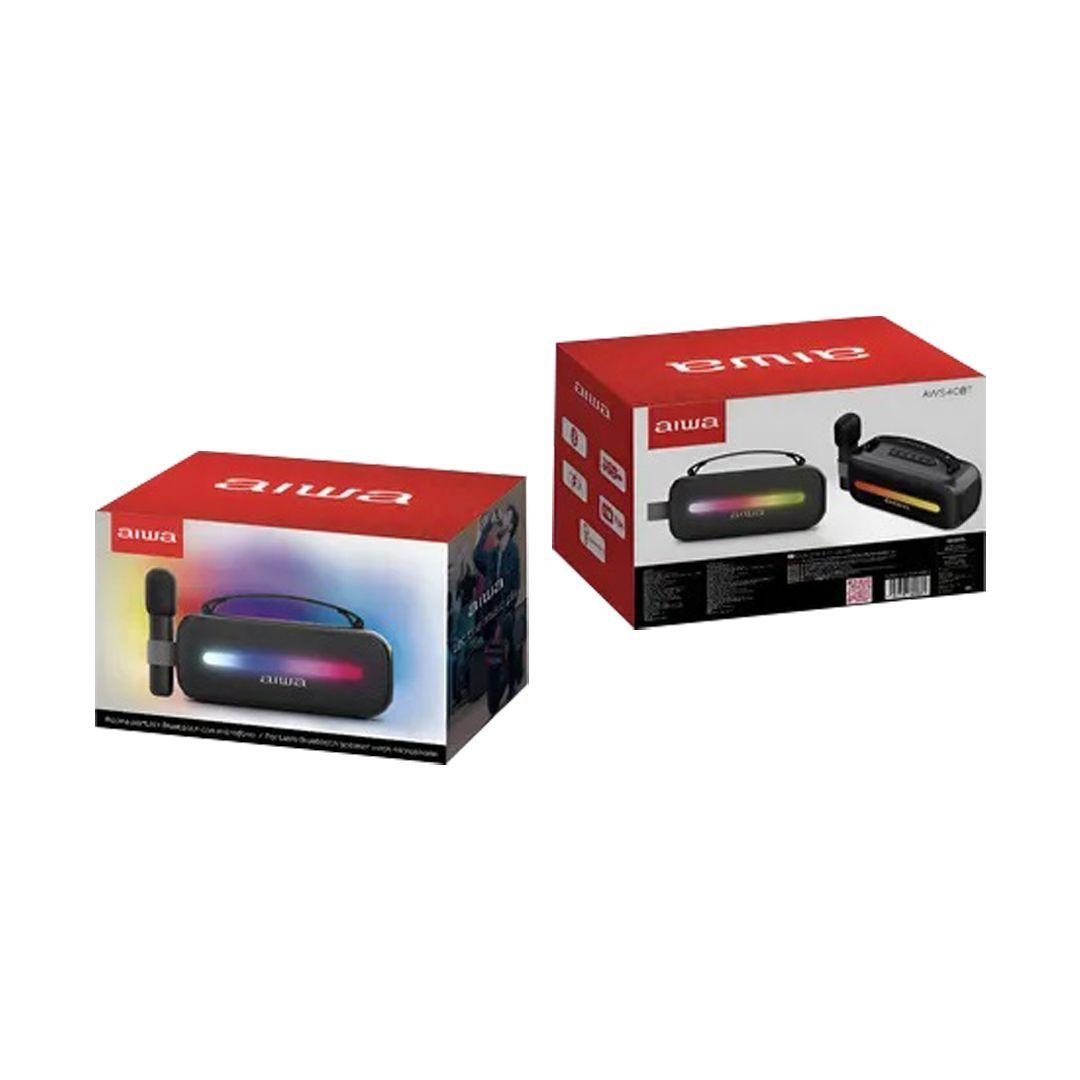 Parlante Portátil Bluetooth 12W Luz LED RGB / Aiwa AWSS40BT-5