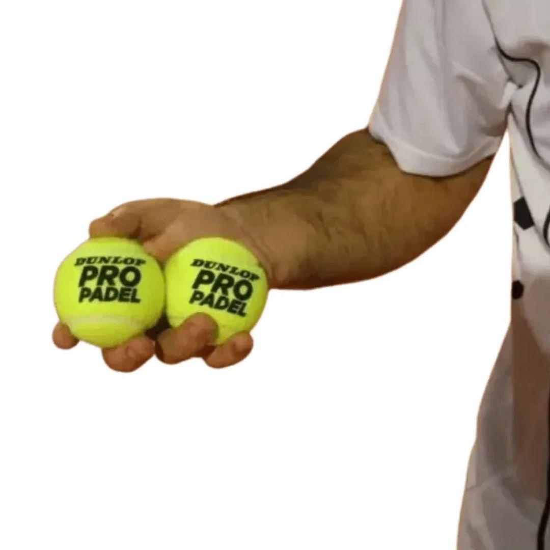 Frasco con 3 Pelotas Alta Calidad para Padel / Dunlop Pro Padel-5