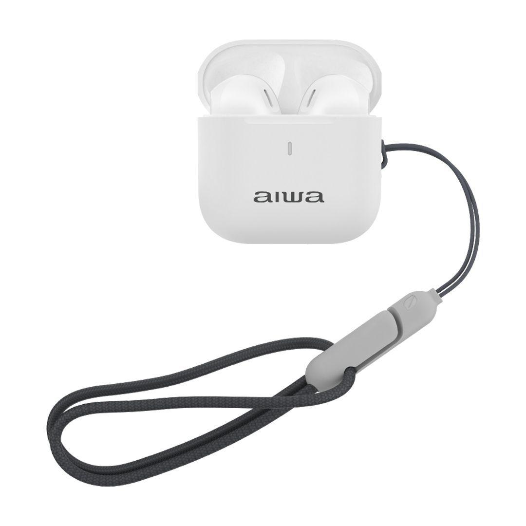Audífonos In Ear Bluetooth Inalámbricos Táctil con Función TWS / Aiwa Modelo AWTWSG100W-2