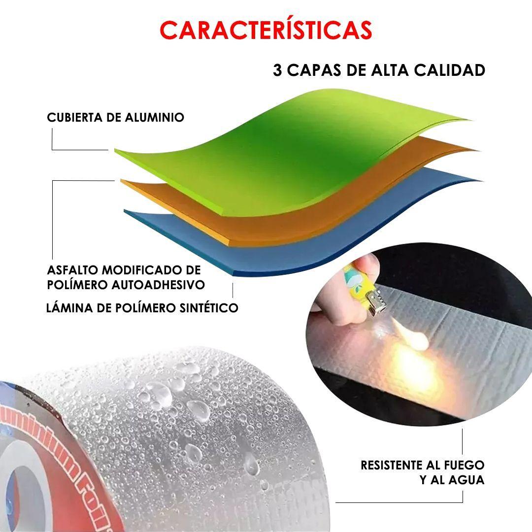 Cinta Tapagotera Impermeable de Butilo 50mm. x 5mts. / TGO-2