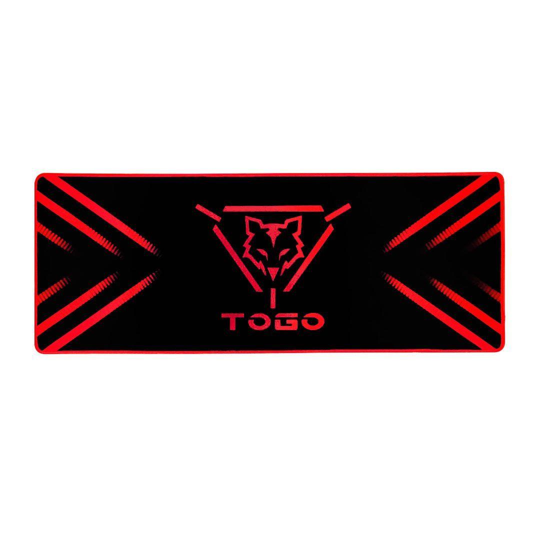 MousePad Gamer Antideslizante Extendido TOGO 83 Rojo 80cm x 30cm x 0 2cm-1
