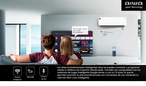 Aire Acondicionado Aiwa Split Inverter Frio Calor 12000BTU AW-12INVG-4