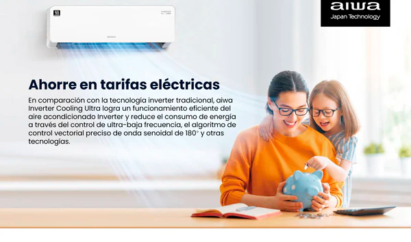 Aire Acondicionado Aiwa Split Inverter Frio Calor 12000BTU AW-12INVG-5