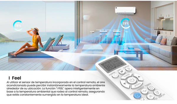 Aire Acondicionado Aiwa Split Inverter Frio Calor 12000BTU AW-12INVG-6