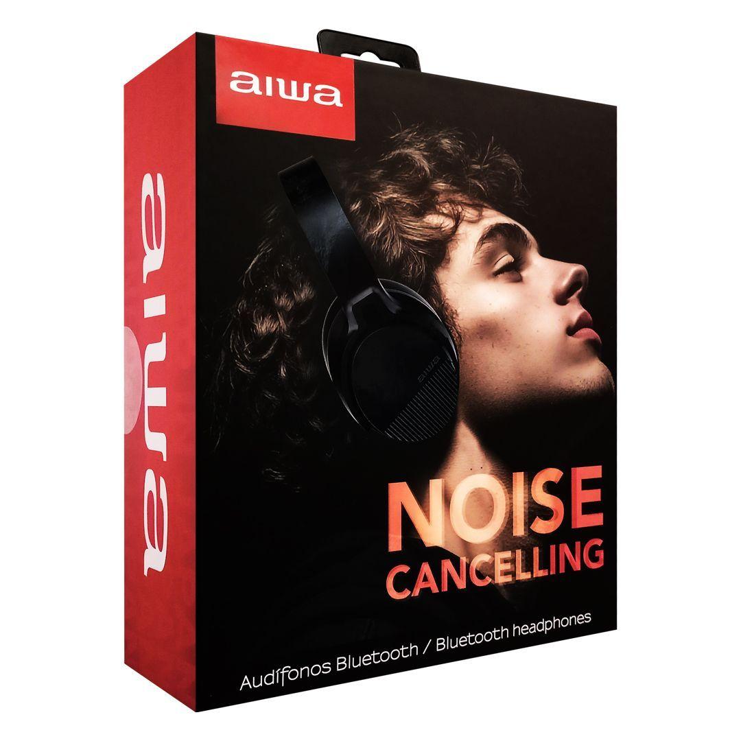 Audífonos Over Ear Bluetooth Stereo Inalámbricos Táctil Cancelación de Ruido Aiwa Modelo AW-ANC2040-4