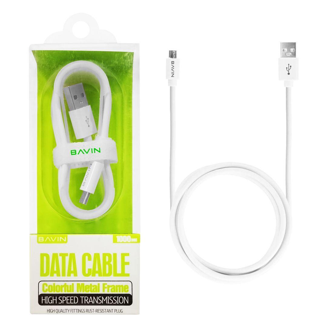 Cable de Carga Rápida 100 Cms. de Largo USB a V8 (Micro USB) - Bavin-3