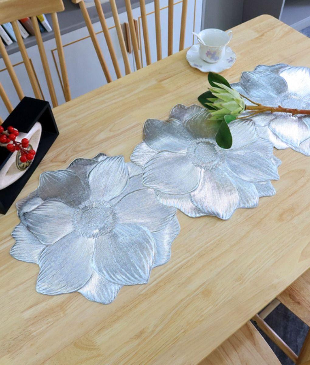 Set 3 Camino Mesa Floral Decorativo Elegante Hogar Jhn-9