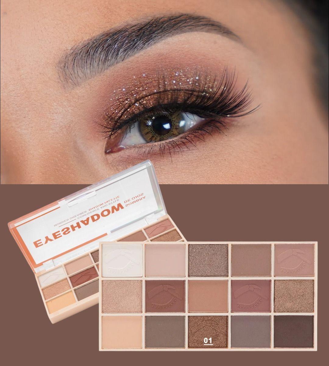 Set 2 Sombra Ojos Paleta 15 Tonos Vibrante Duradera Jhn-6