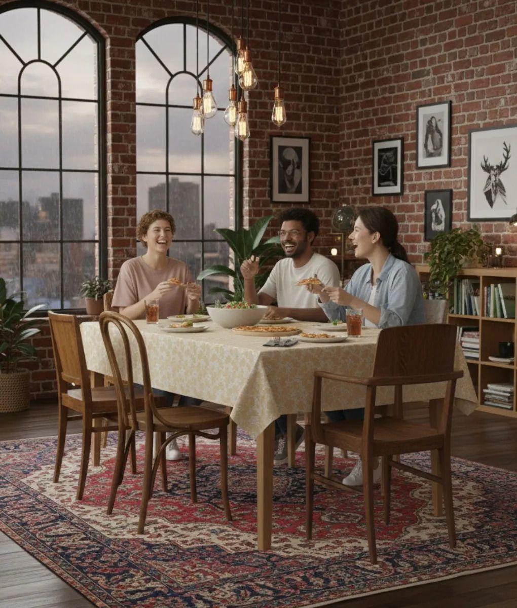 Mantel Decorativo Mesa Encaje Textura Diseño Elegante Jhn-4