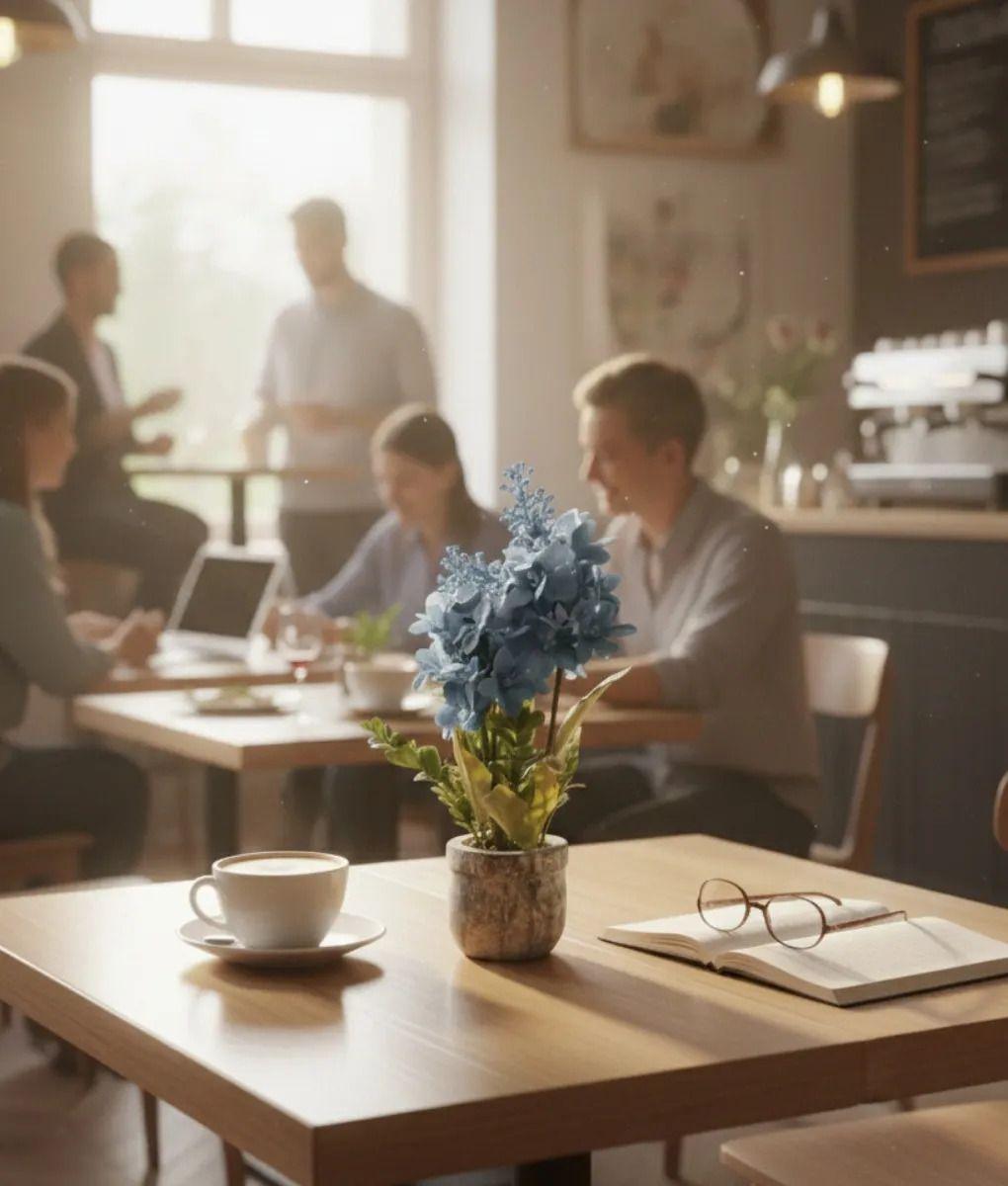 Planta Decorativa Artificial Ramillete Floral Hogar Jhn-3