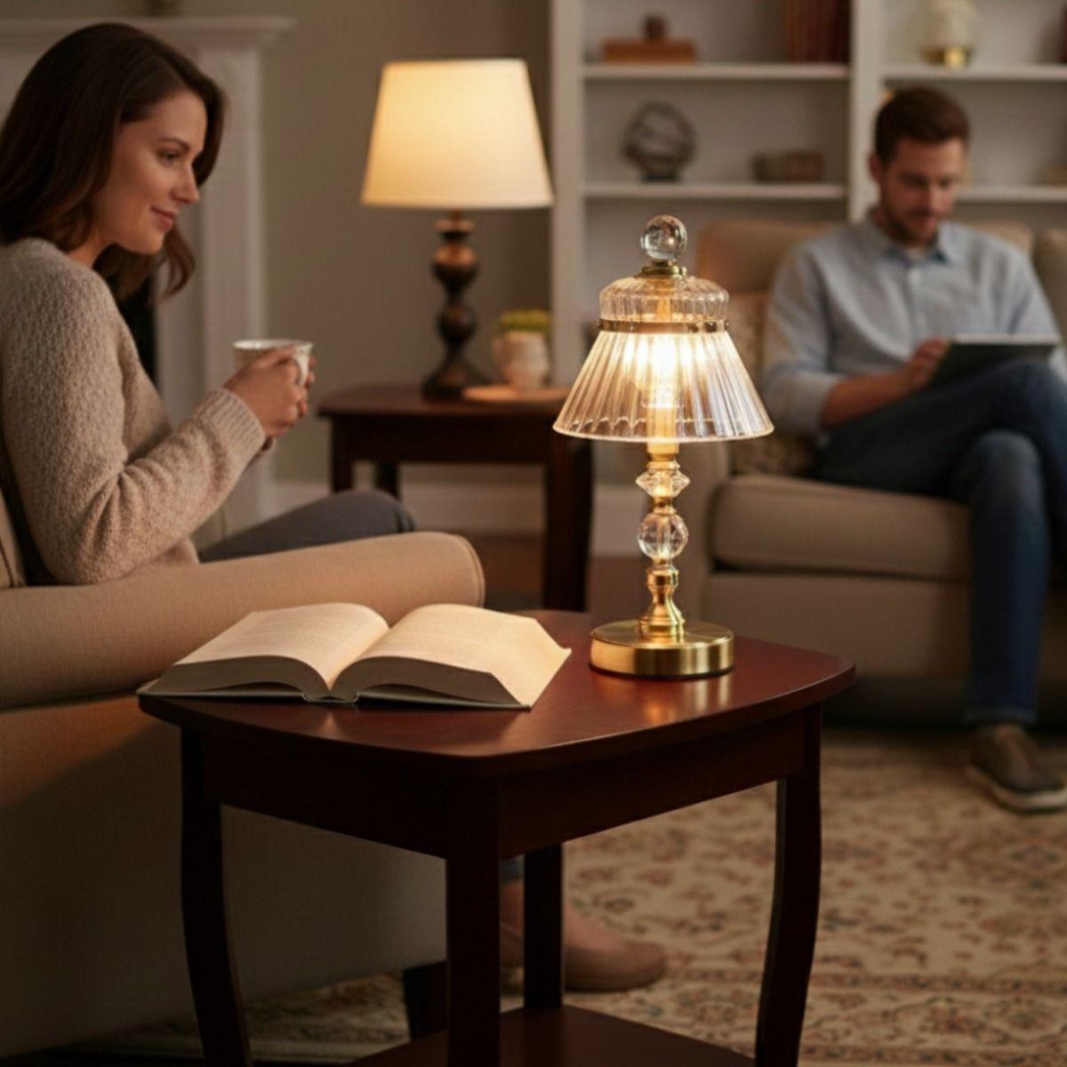 Lámpara Mesa Decorativa Diseño Clásico Funcional Moderna Jhn-4