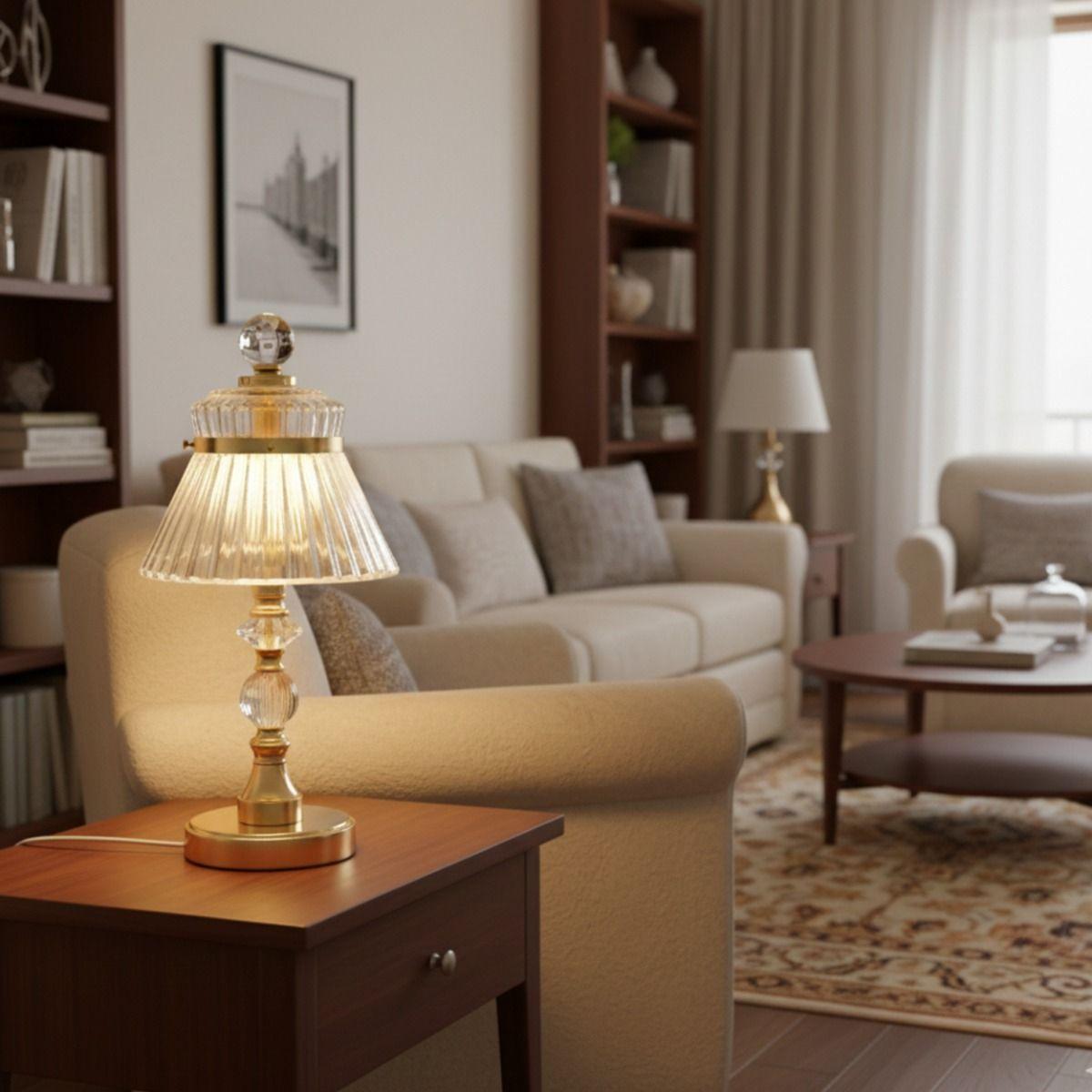 Lámpara Mesa Decorativa Diseño Clásico Funcional Moderna Jhn-7