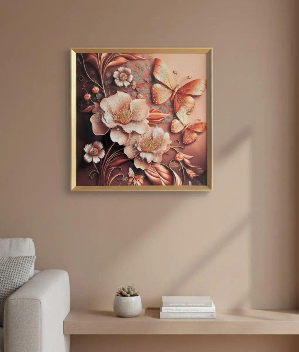 Cuadro Decorativo Diseño Floral Adorno Estilo Romántico Jhn-8