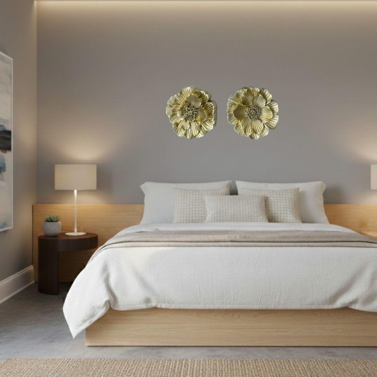 Set 3 Pza Figura Decorativa Arte Mural Flora Primaveral Jhn-9