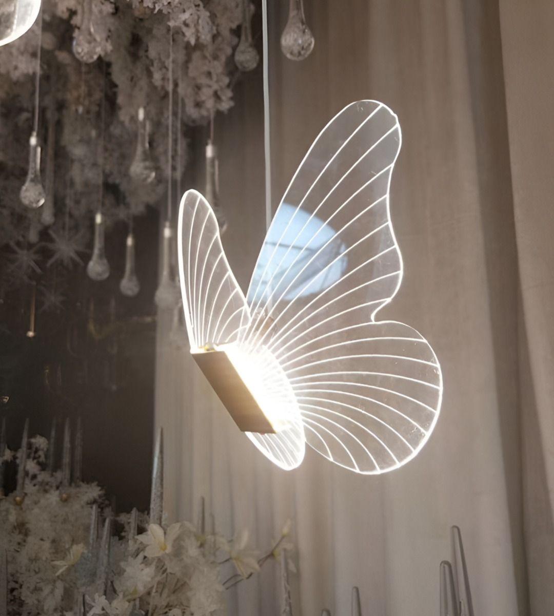 Lámpara Colgante Mariposas Isla Techo Nórdico Decoración Jhn-7