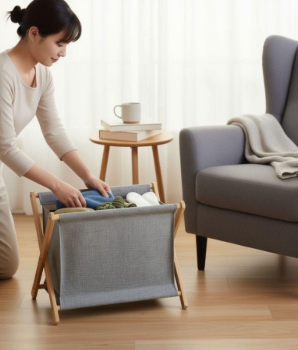 Canasto Organizador Ropa Plegable Multifuncional Hogar Jhn-4