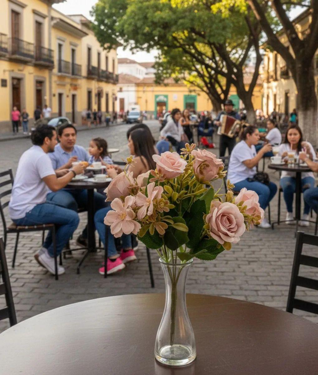 Set 4 Ramo Flores Artificiales Elegancia Floral Eterna Jhn-2