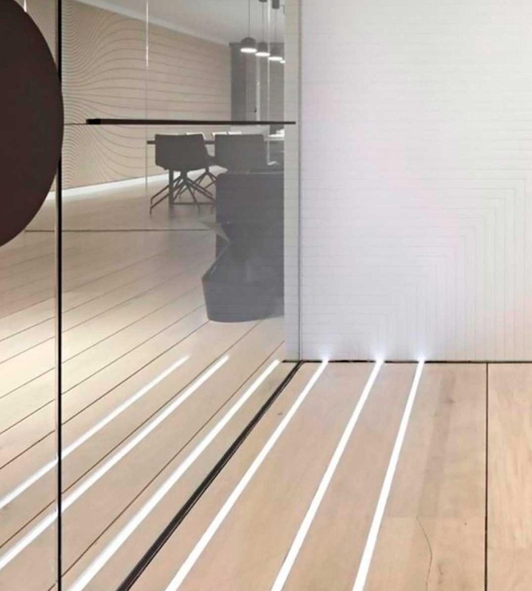 Perfil Embutir Piso Tiras LED 3 Mts Compacto Decoración Jhn-6