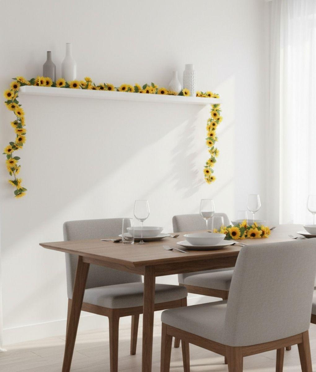 Set 3 Flores Artificiales Guirnalda Girasoles Enredadera Jhn-9