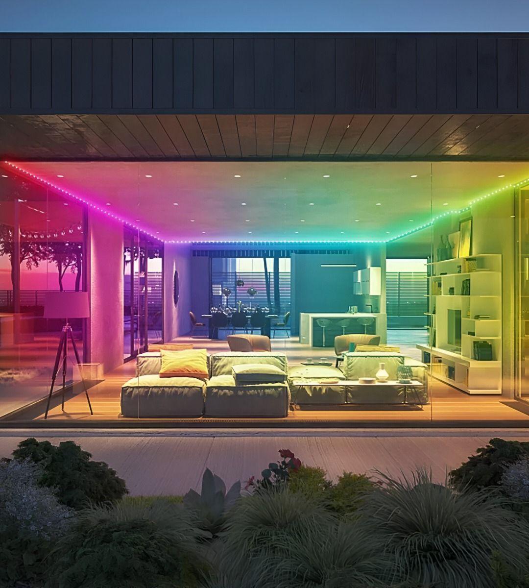 Tira Cinta Neon Flex Luz LED Decorativa RGB 5m Jhn-3