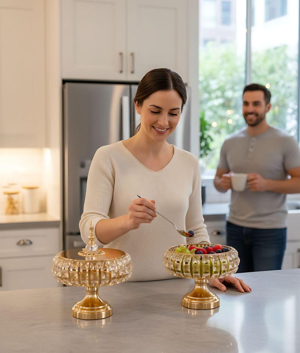 Set 2 Frascos Almacenamiento Decorativo Multifuncional Jhn-3