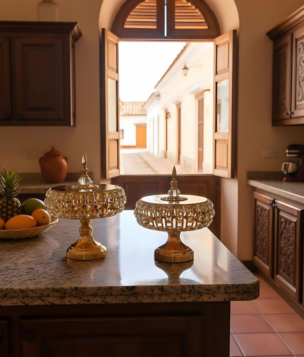 Set 2 Frascos Almacenamiento Decorativo Multifuncional Jhn-5