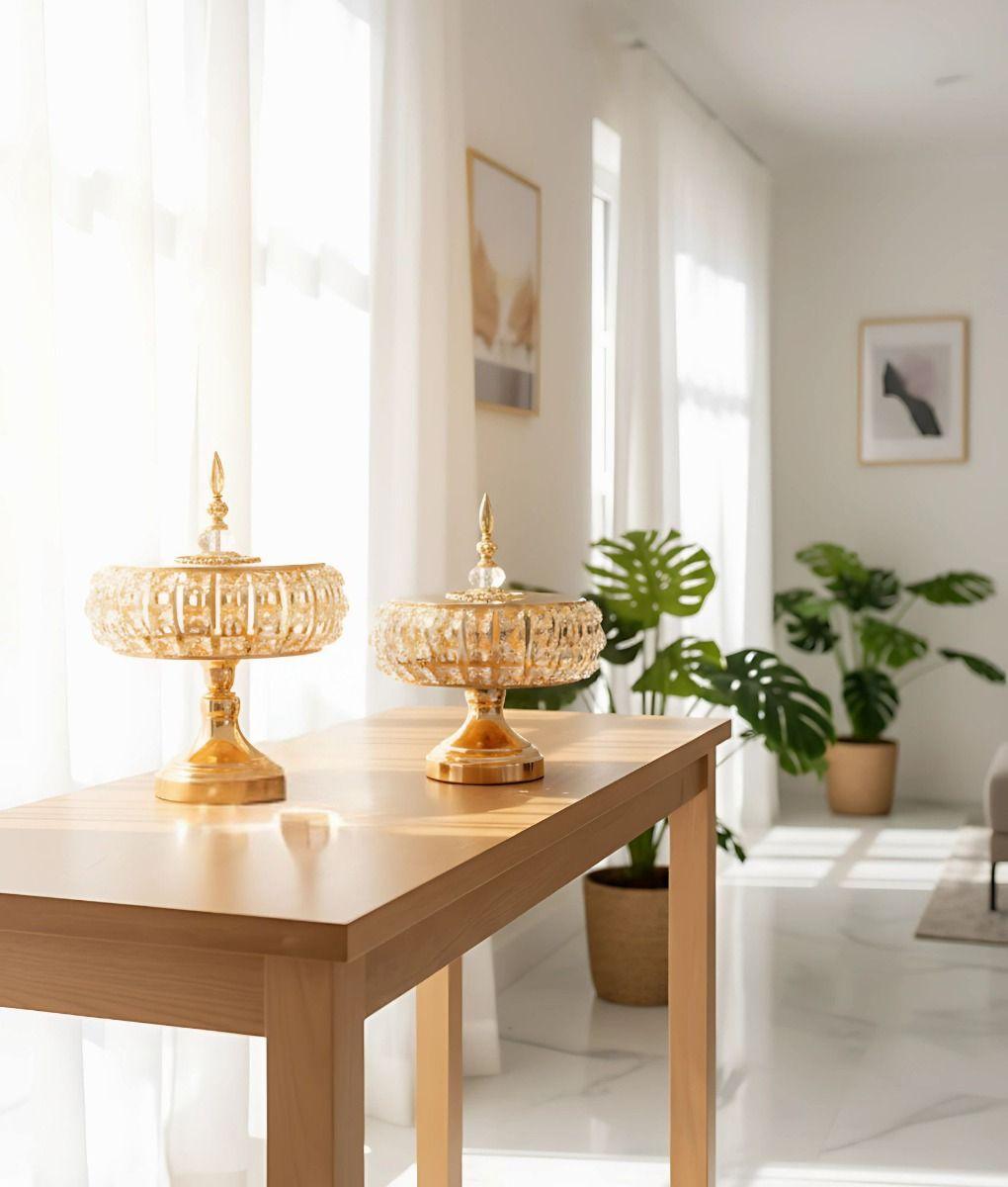 Set 2 Frascos Almacenamiento Decorativo Multifuncional Jhn-9