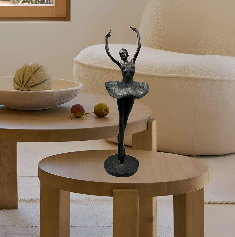 Estatua Bailarin Ballet Arte Metal Sala Decoracion Hogar Lau-3