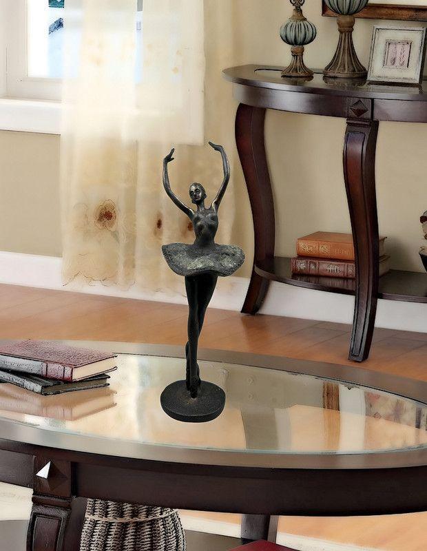 Estatua Bailarin Ballet Arte Metal Sala Decoracion Hogar Lau-9