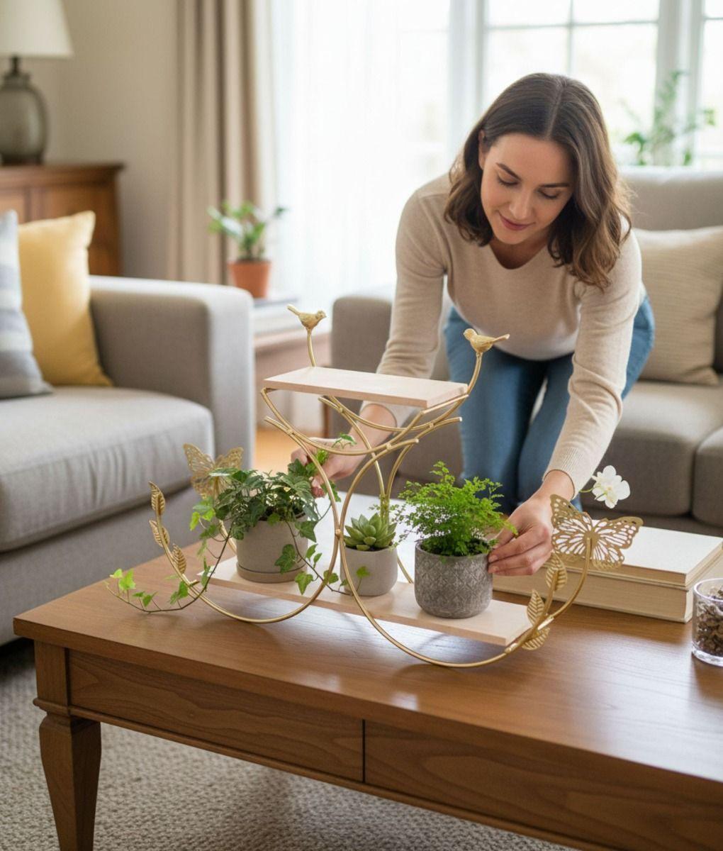 Porta Macetas Multifuncional Soporte Decorativo Adorno Jhn-3