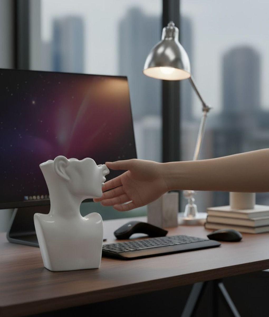 Estatua Decorativa Adorno Minimalista Forma Humana Jhn-2