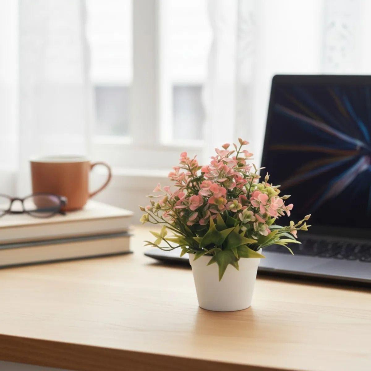 Planta Artificial Elegancia Floral Vegetación Decorativa Jhn-6