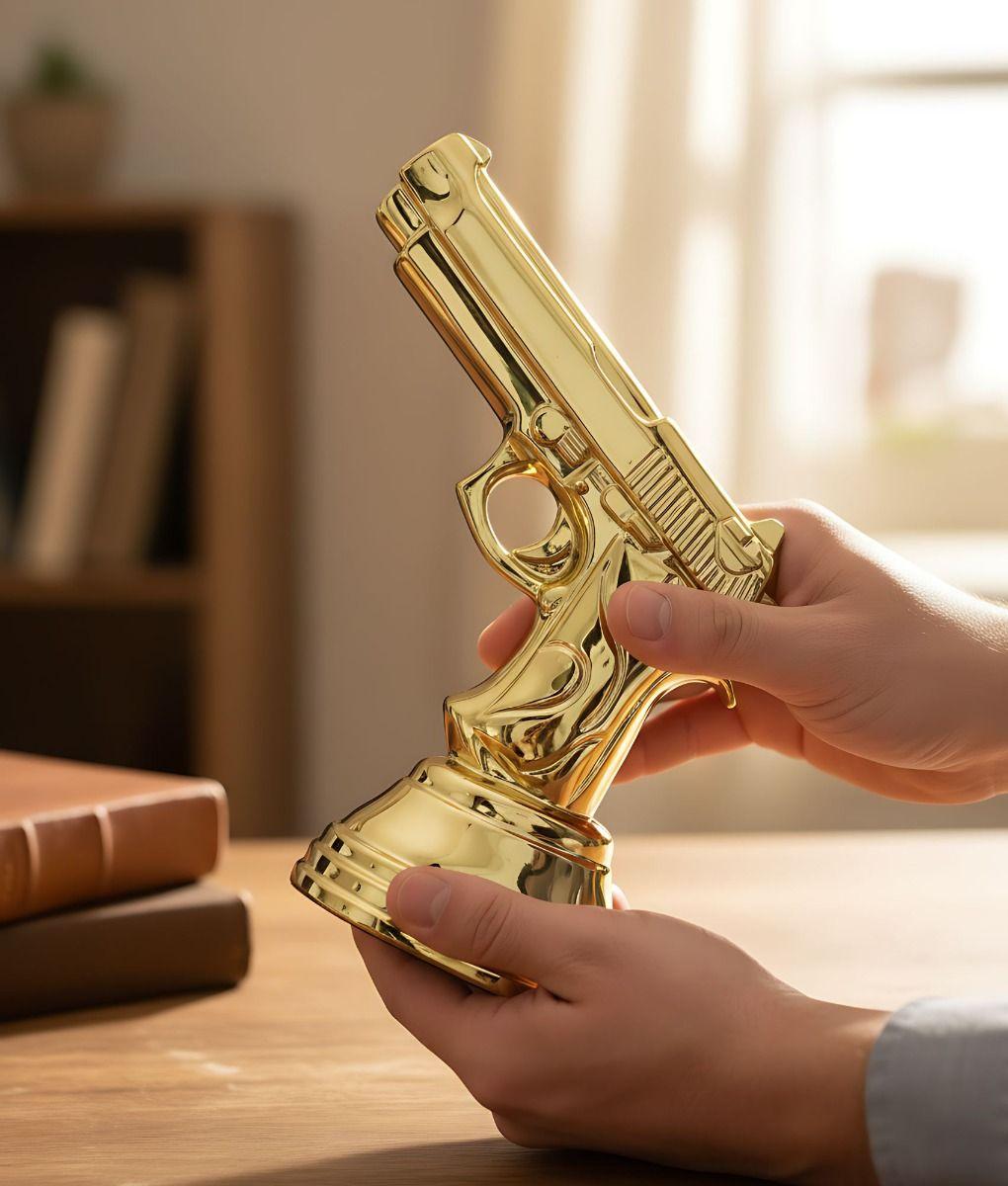 Figura Decorativa Estatua Pistola Adorno Arte Hogar Jhn-2