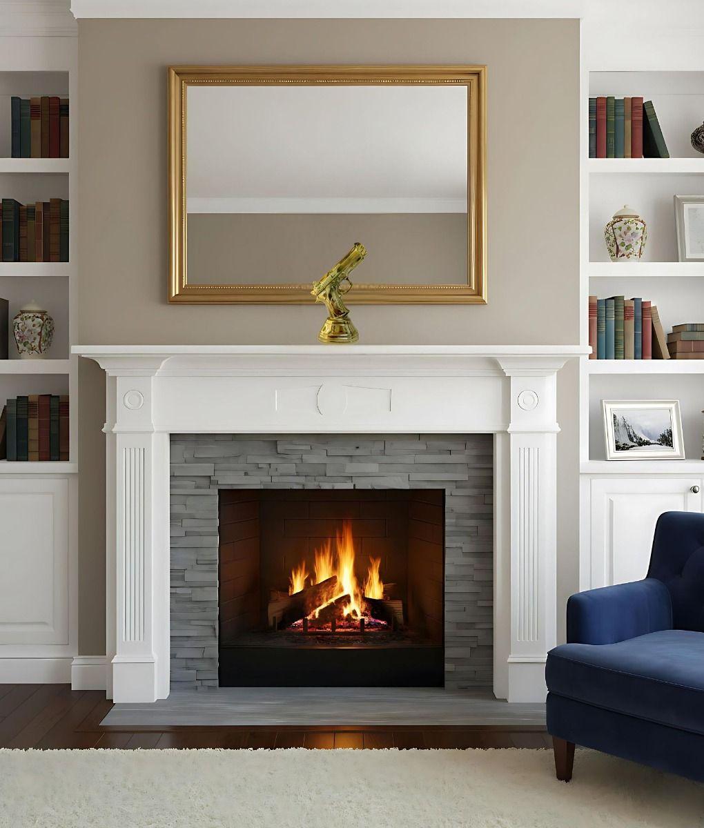 Figura Decorativa Estatua Pistola Adorno Arte Hogar Jhn-4