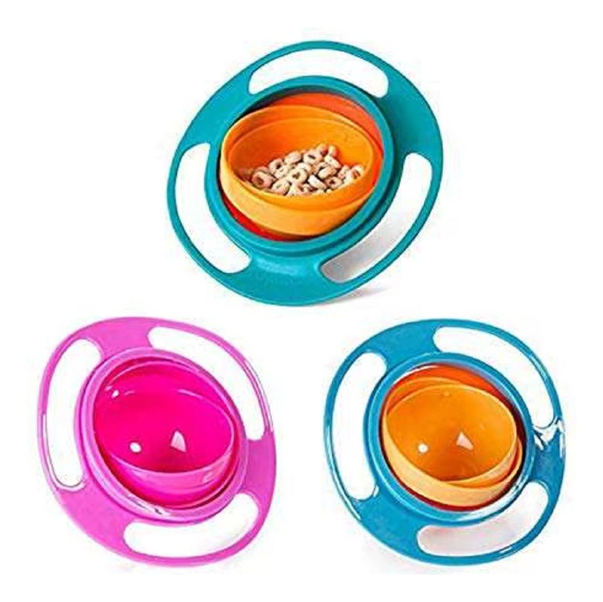 Set 3 Platos Tazon Equilibrio Divertido Niños Bebes Lau-0