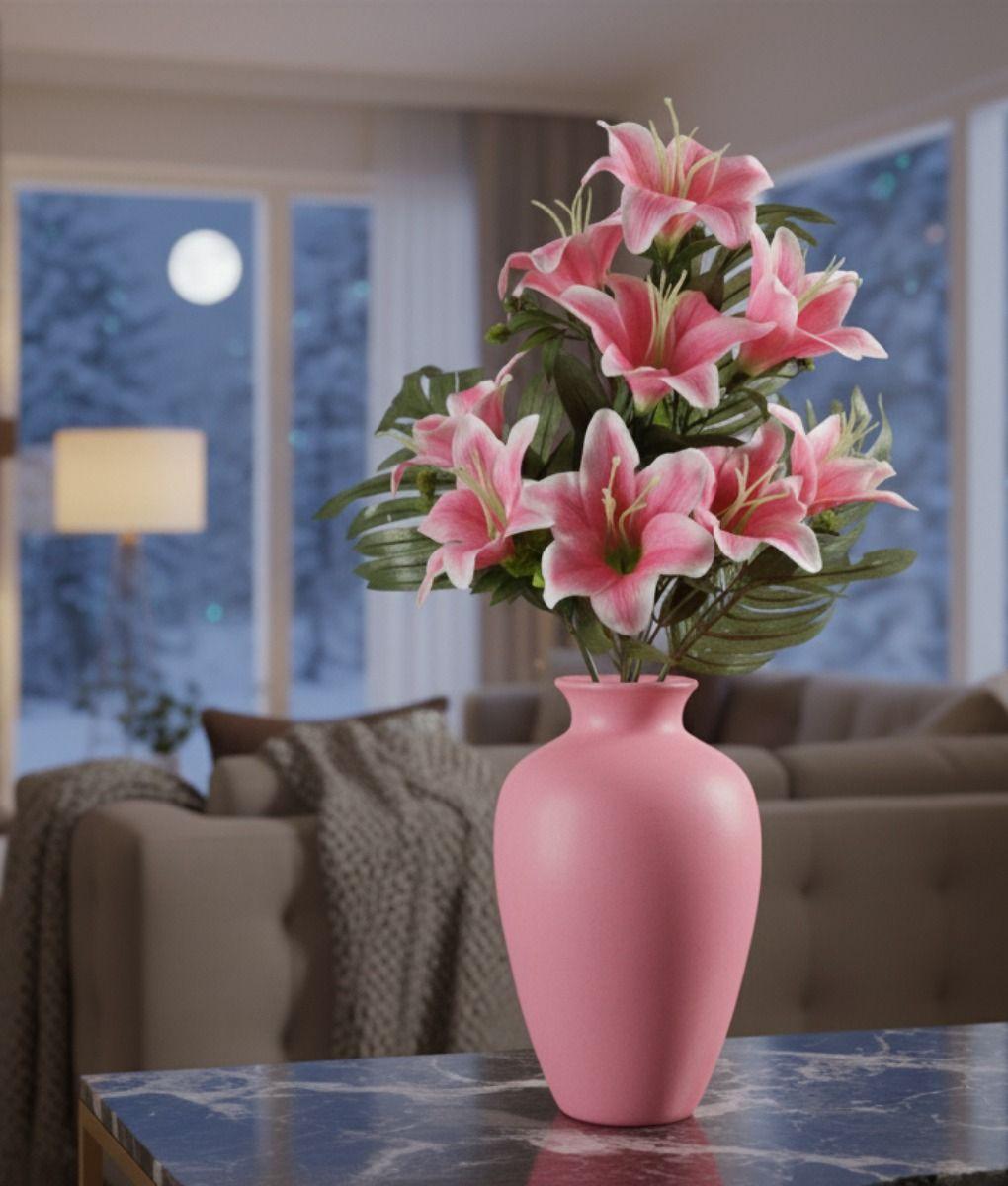 Set 2 Flores Artificiales Ramo Lirios Decoración Adorno Jhn-6