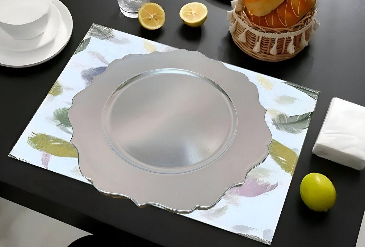Set 2 Bandejas Plata Adorno Decoracion Eventos Fiestas Lau-3