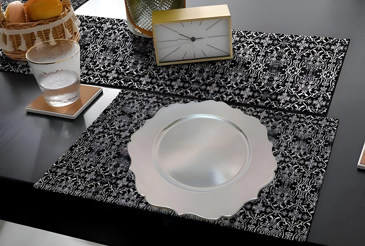 Set 2 Bandejas Plata Adorno Decoracion Eventos Fiestas Lau-4