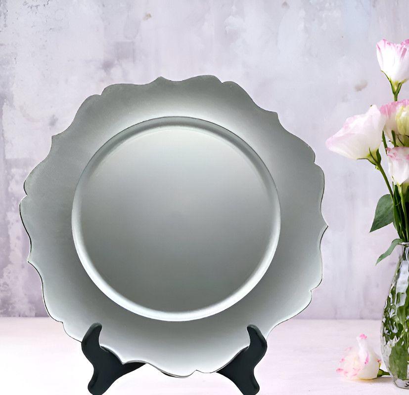 Set 2 Bandejas Plata Adorno Decoracion Eventos Fiestas Lau-6