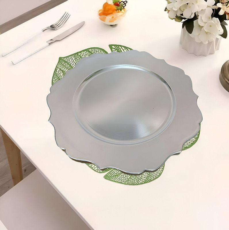 Set 2 Bandejas Plata Adorno Decoracion Eventos Fiestas Lau-7
