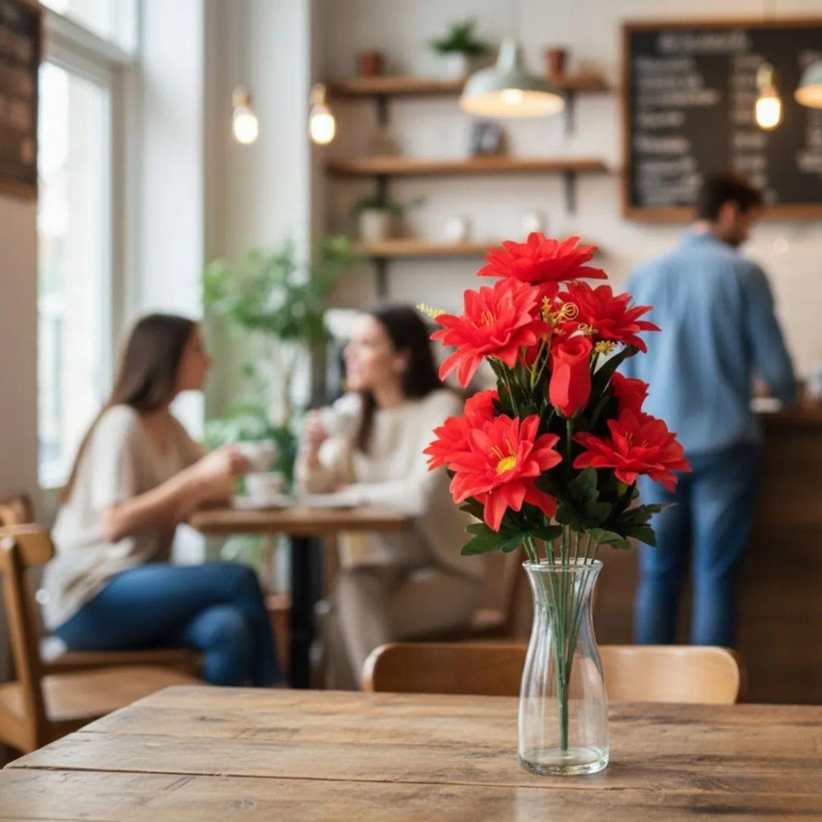 Ramo Floral Decorativo Artificial Ornamental Frescura Jhn-3