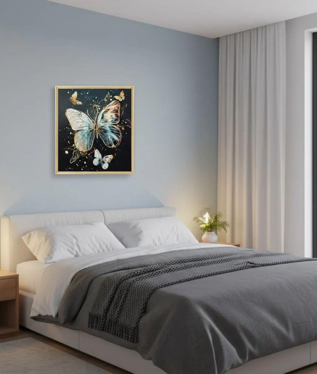 Cuadro Decorativo Pared Sinfonía Mariposas Cósmico Jhn-8