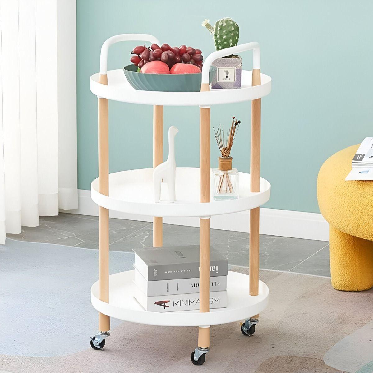 Carro Almacenamiento Multiusos Rodante Servicio Cocina Jhn-5