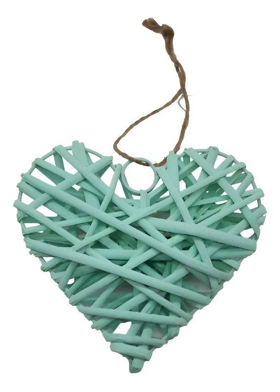 Set 5 Corazon Mimbre Corazon Colgante Hogar Nordico Lau-2