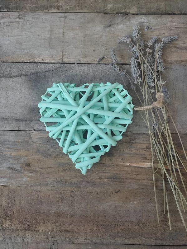 Set 5 Corazon Mimbre Corazon Colgante Hogar Nordico Lau-6