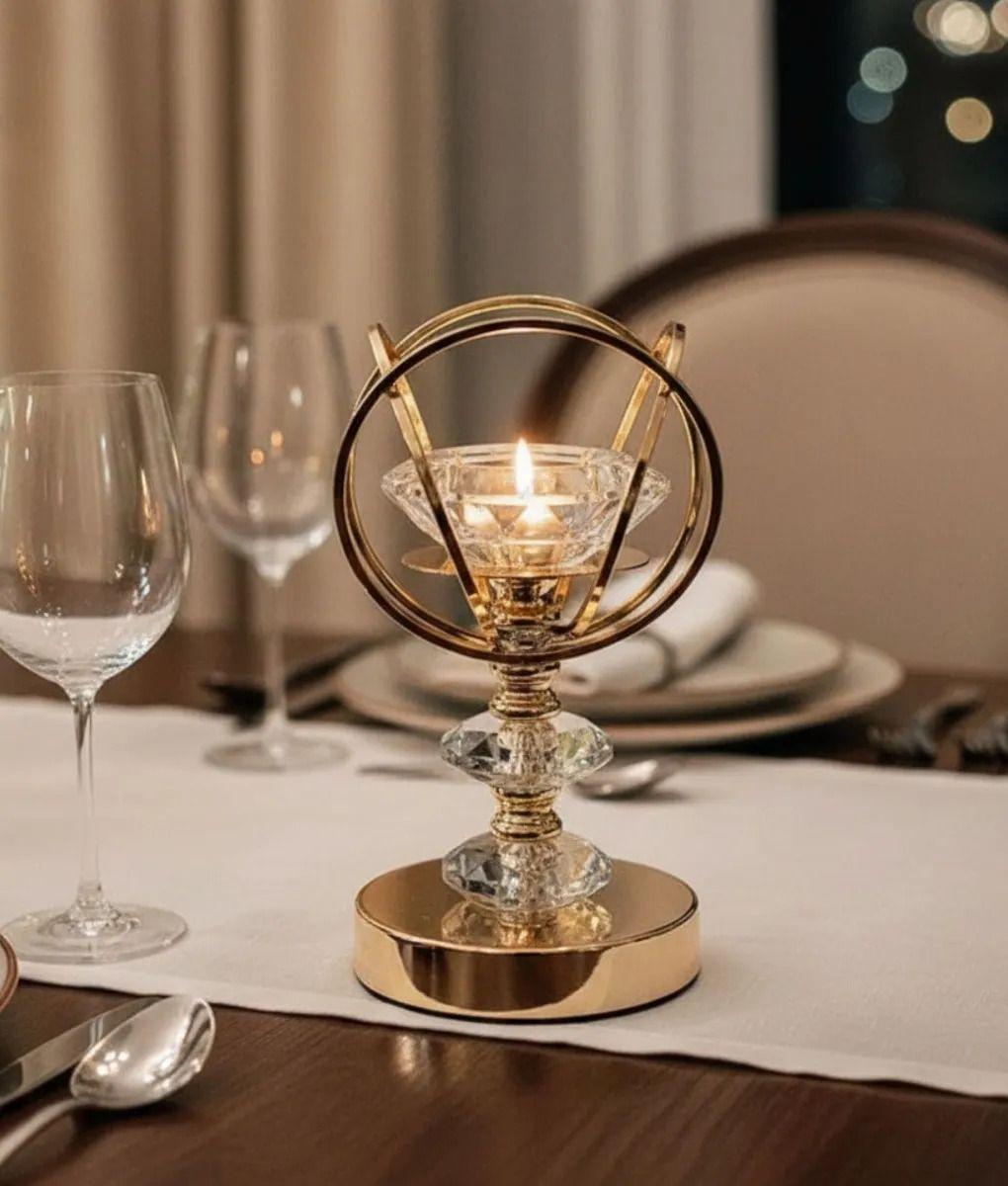 Portavela Decorativo Estilo Orbital Mesa Eventos Jhn-5