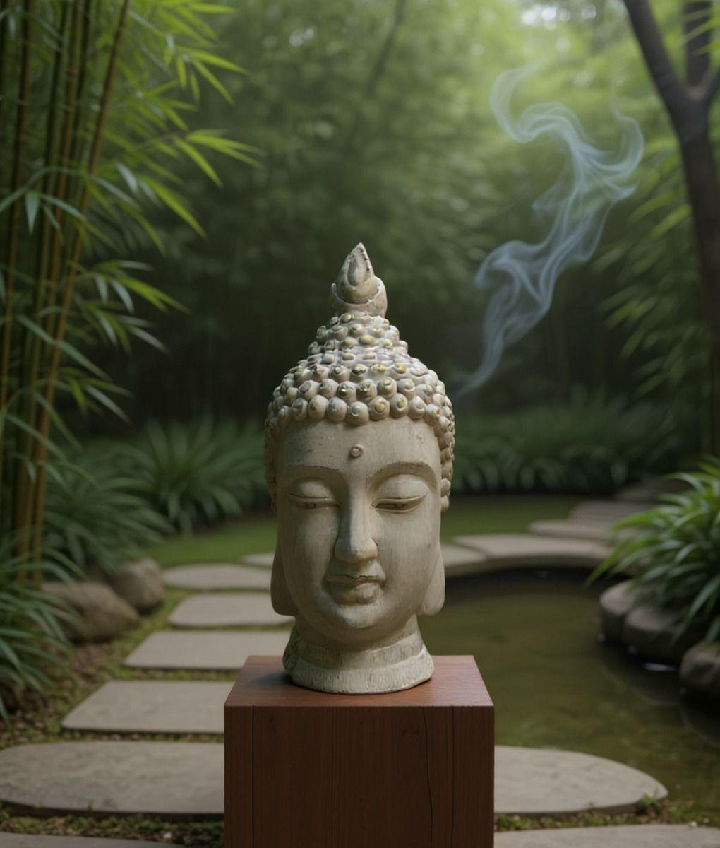 Figura Estatua Decorativa Cabeza Buda Adorno Hogar Jhn-8