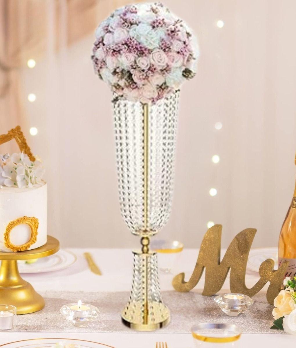 Florero Decorativo Alto Soporte Flores Centro Mesa 82cm Jhn-5